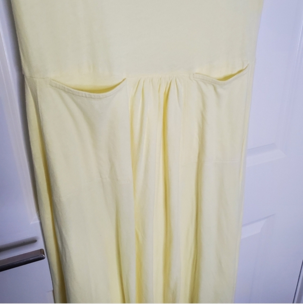 Free People Beach Nikki Butter Yellow T-Shirt Maxi Dress - Picture 5 of 8